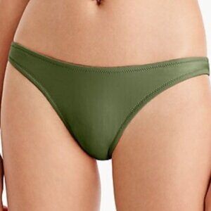 NWT J. Crew Heritage 1989 High-leg Bikini Bottom Cool Cypress Green M